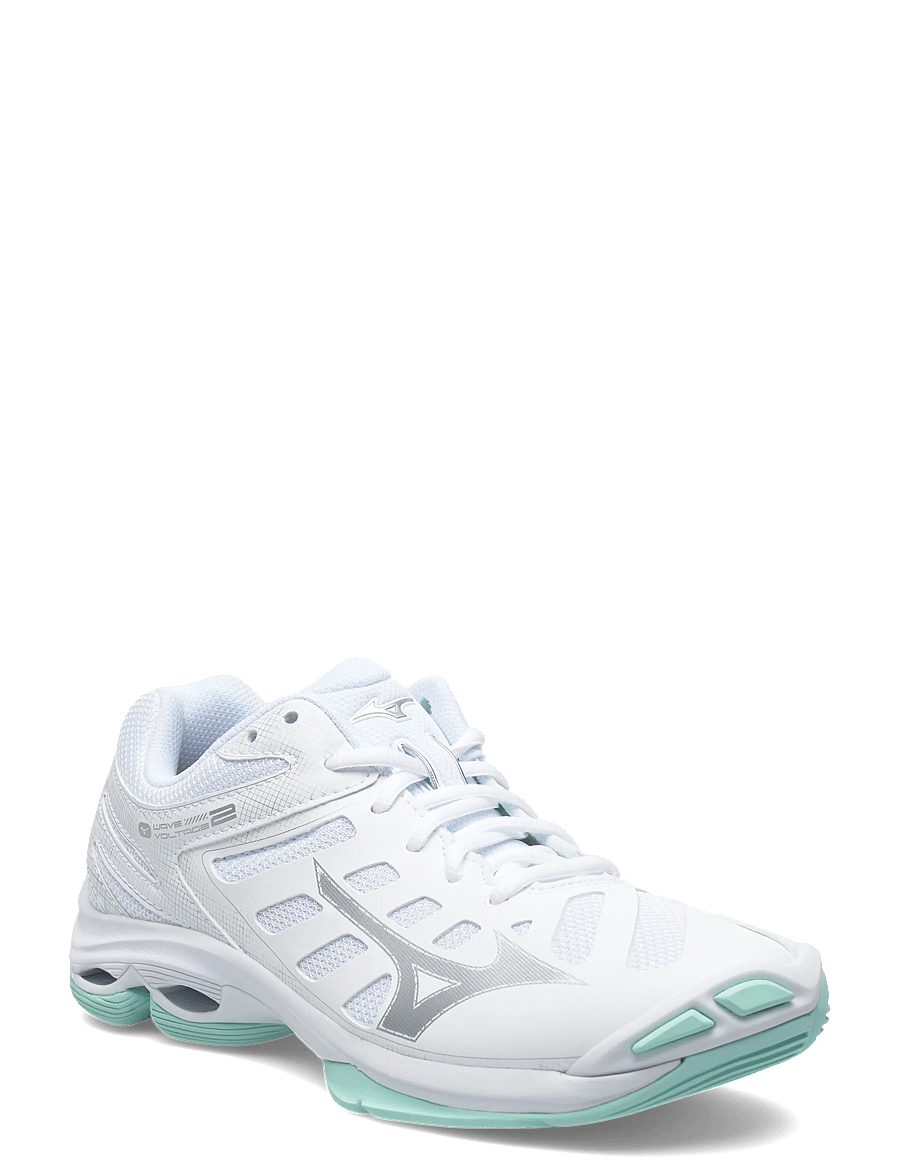Mizuno - WAVE VOLTAGE 2(W) - inomhusskor - white/blue tint - 0