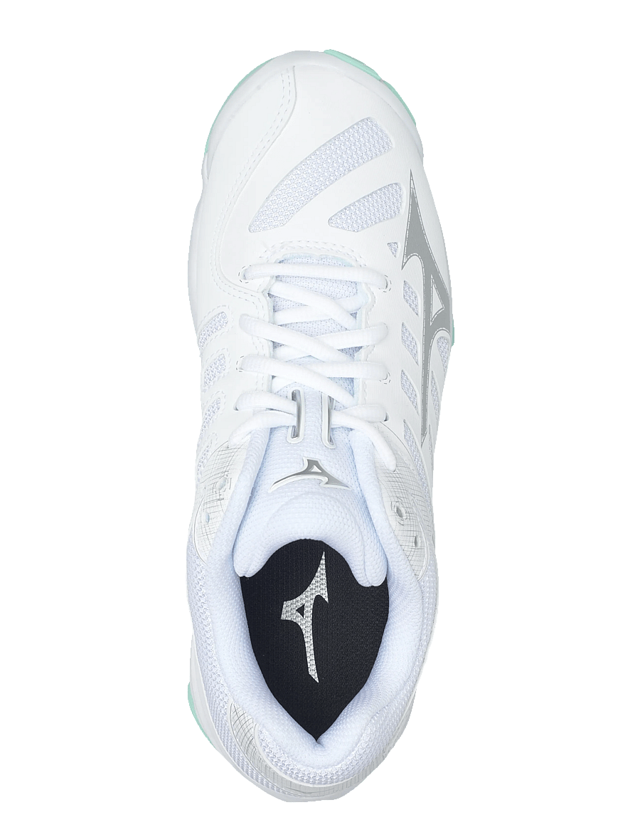 Mizuno - WAVE VOLTAGE 2(W) - inomhusskor - white/blue tint - 3