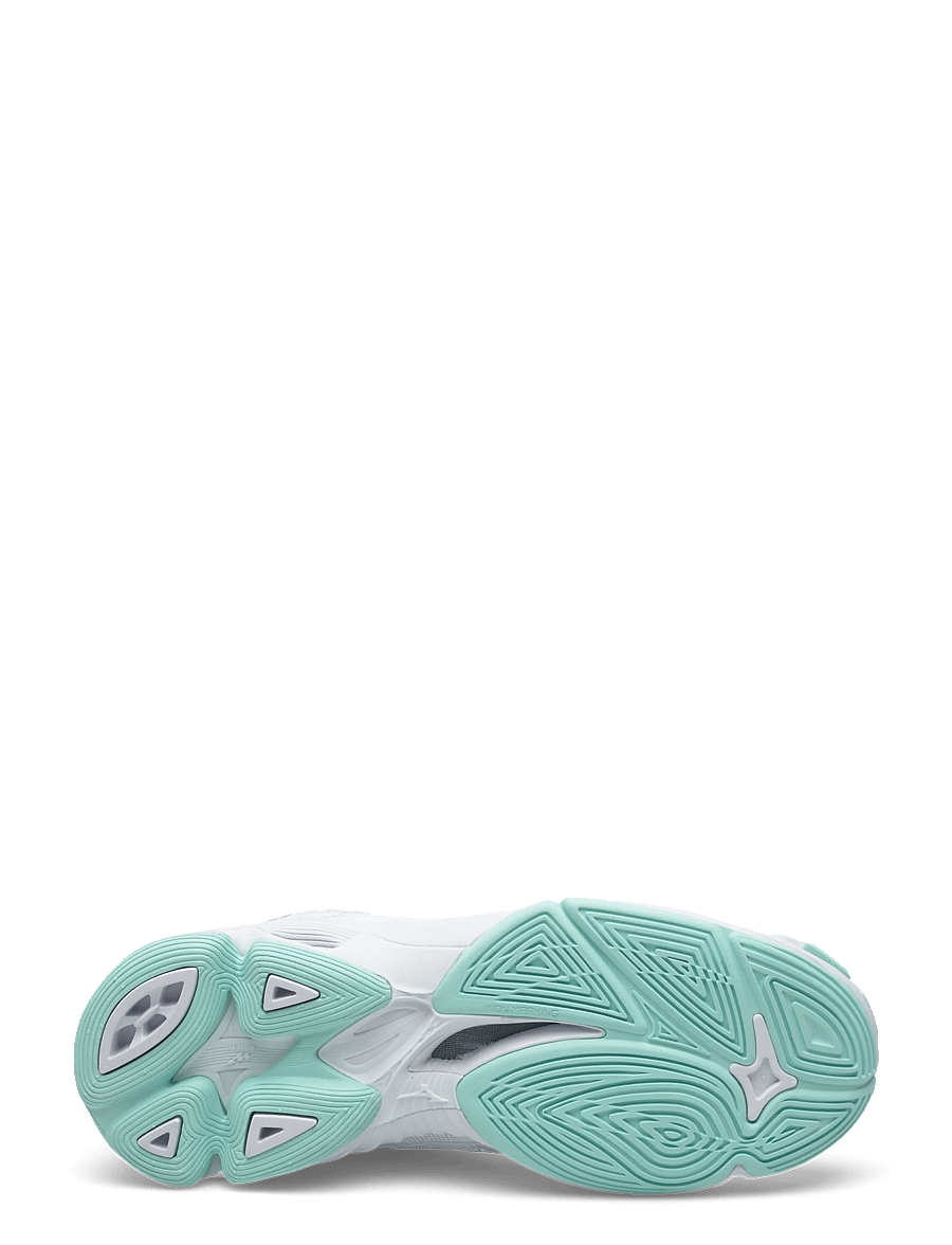 Mizuno - WAVE VOLTAGE 2(W) - inomhusskor - white/blue tint - 4