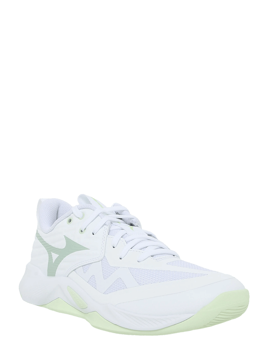 Mizuno - WAVE MOMENTUM PRO(W) - siseruumide spordijalatsid - white/aqua gray/ambrosia - 0