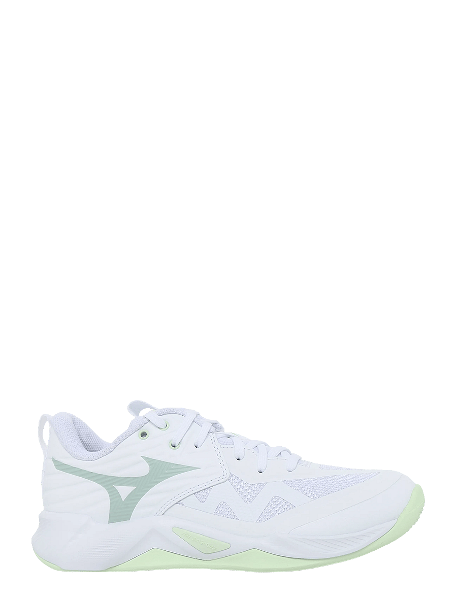 Mizuno - WAVE MOMENTUM PRO(W) - siseruumide spordijalatsid - white/aqua gray/ambrosia - 2