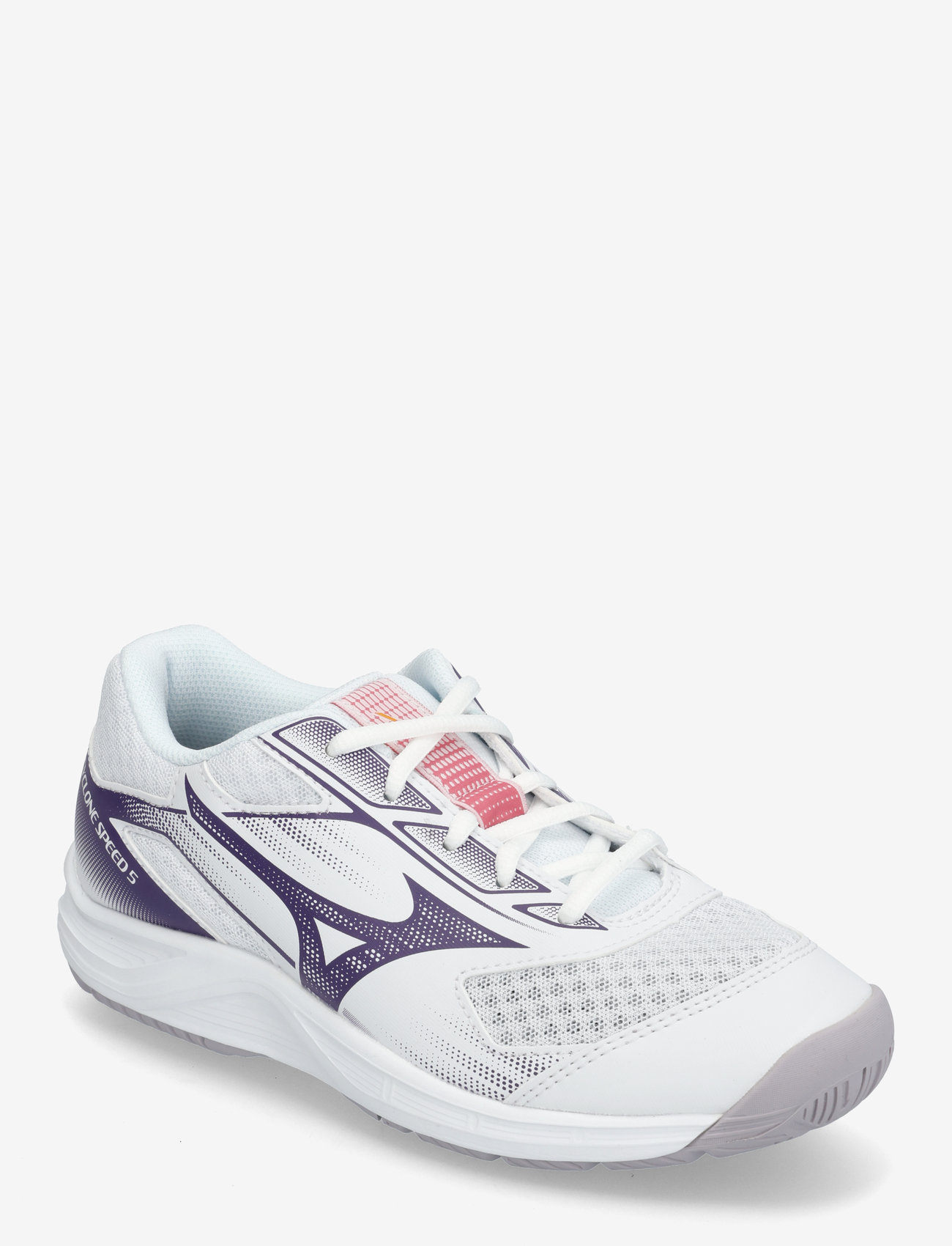 Mizuno - CYCLONE SPEED 5(W) - indoor sports shoes - white/violet indigo/camelia rose - 0