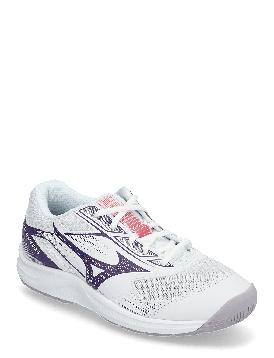 Mizuno - CYCLONE SPEED 5(W) - uždarų patalpų sporto bateliai - white/violet indigo/camelia rose - 0