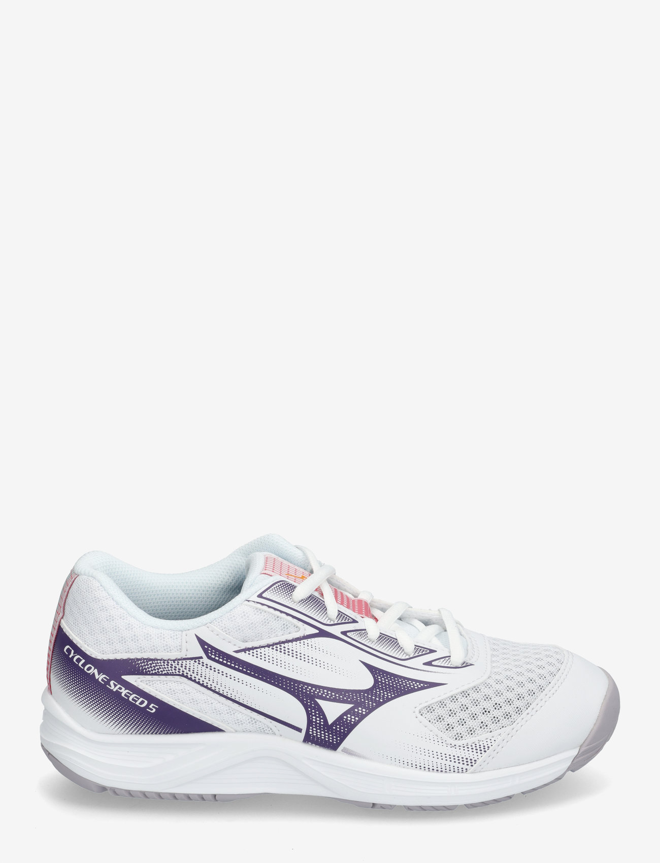 Mizuno - CYCLONE SPEED 5(W) - indoor sports shoes - white/violet indigo/camelia rose - 1