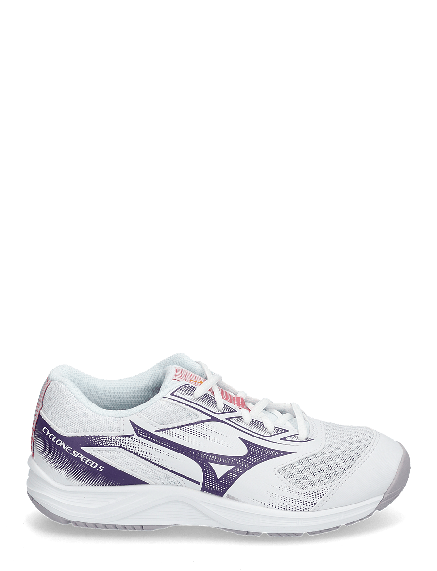 Mizuno - CYCLONE SPEED 5(W) - uždarų patalpų sporto bateliai - white/violet indigo/camelia rose - 1