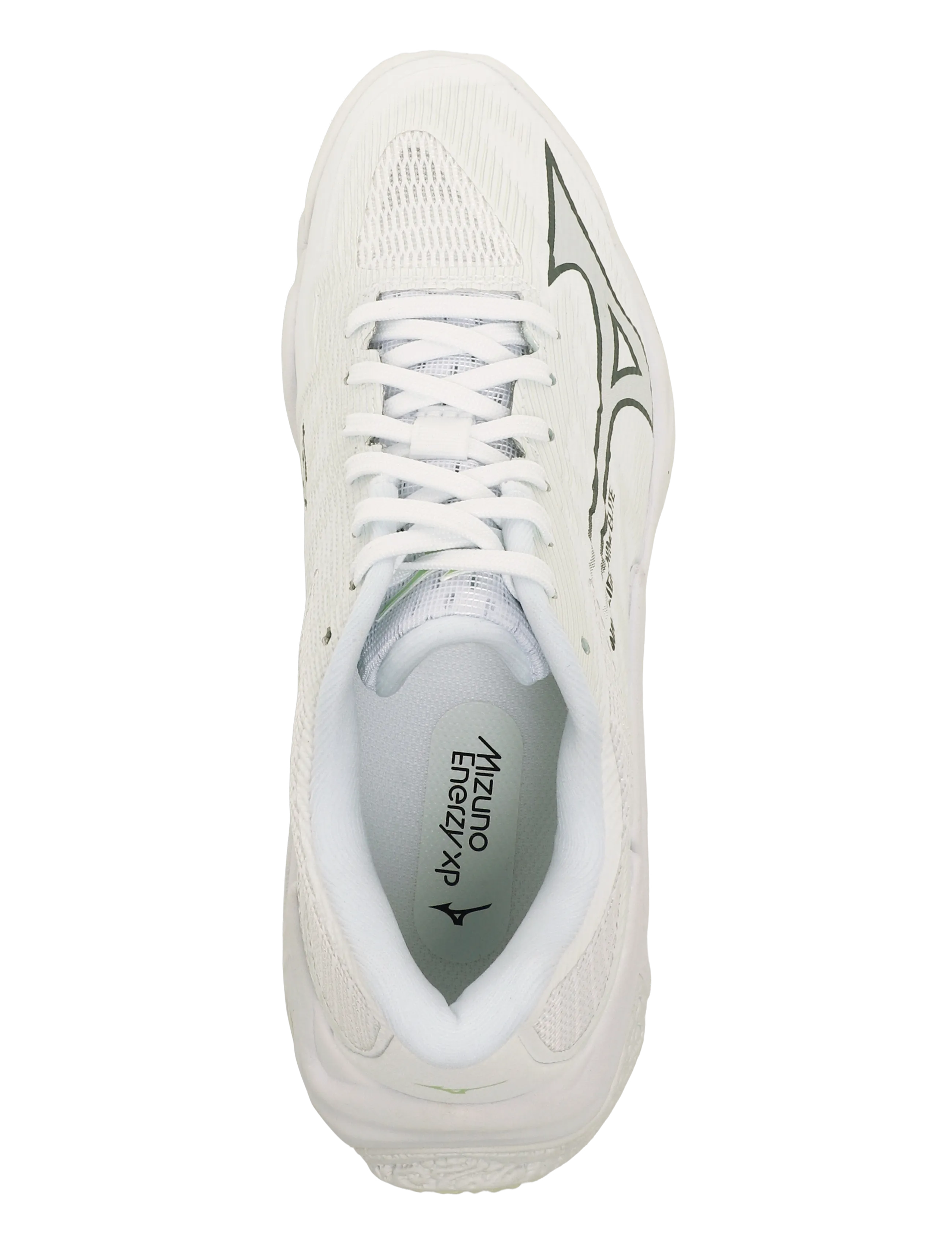 Mizuno - WAVE LIGHTNING ELITE(W) - inomhusskor - white/balsam green/ambrosia - 3