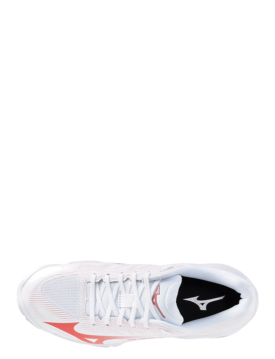 Mizuno - WAVE LIGHTNING PRO(W) - buty do sportów halowych - white/rose elegance/lava falls - 1