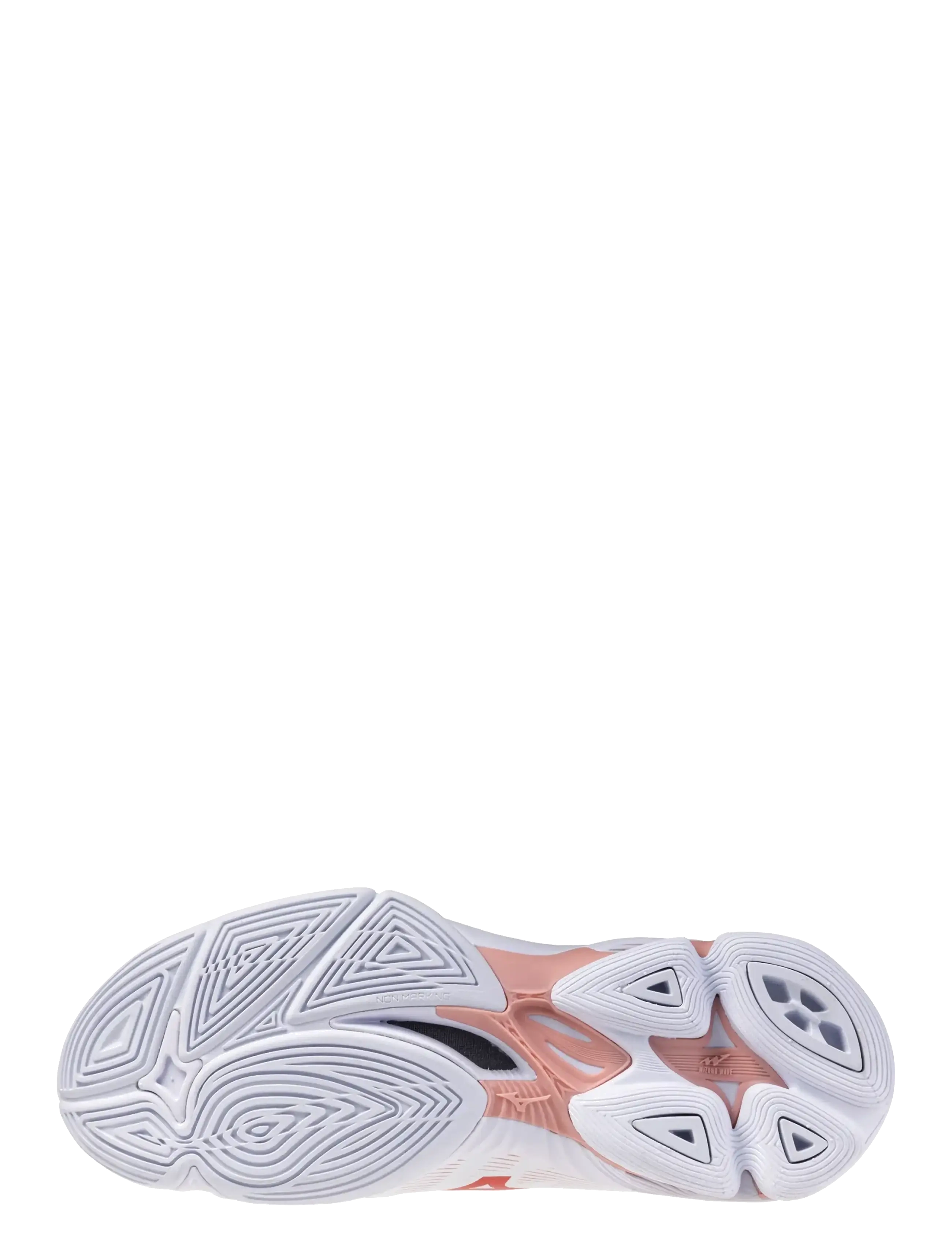 Mizuno - WAVE LIGHTNING PRO(W) - uždarų patalpų sporto bateliai - white/rose elegance/lava falls - 2