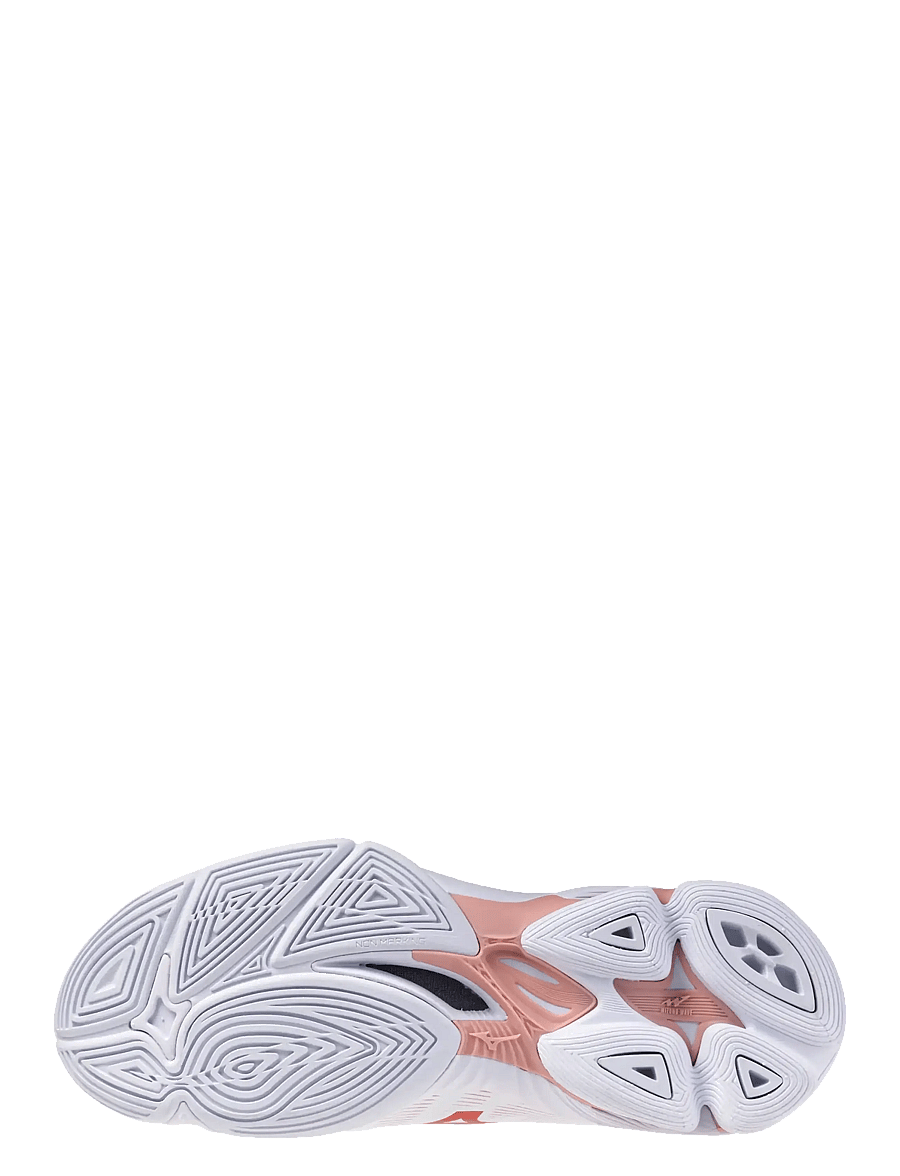 Mizuno - WAVE LIGHTNING PRO(W) - buty do sportów halowych - white/rose elegance/lava falls - 2