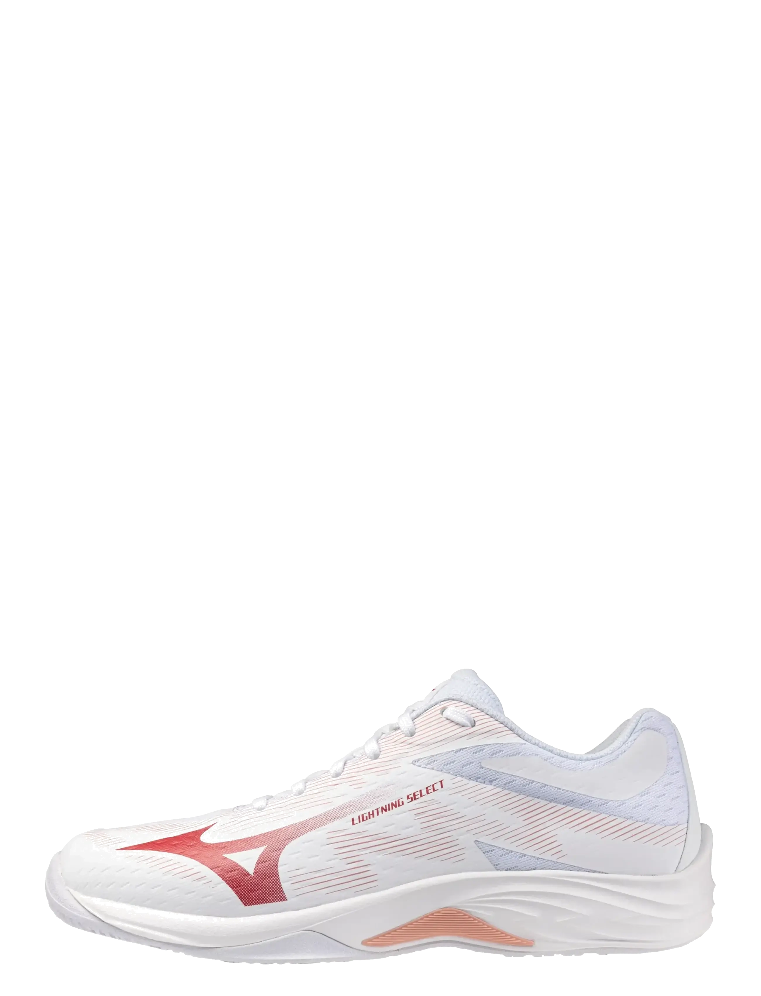 Mizuno LIGHTNING SELECT(W) - Treeningjalatsid - WHITE/ROSE ELEGANCE/LAVA FALLS / white