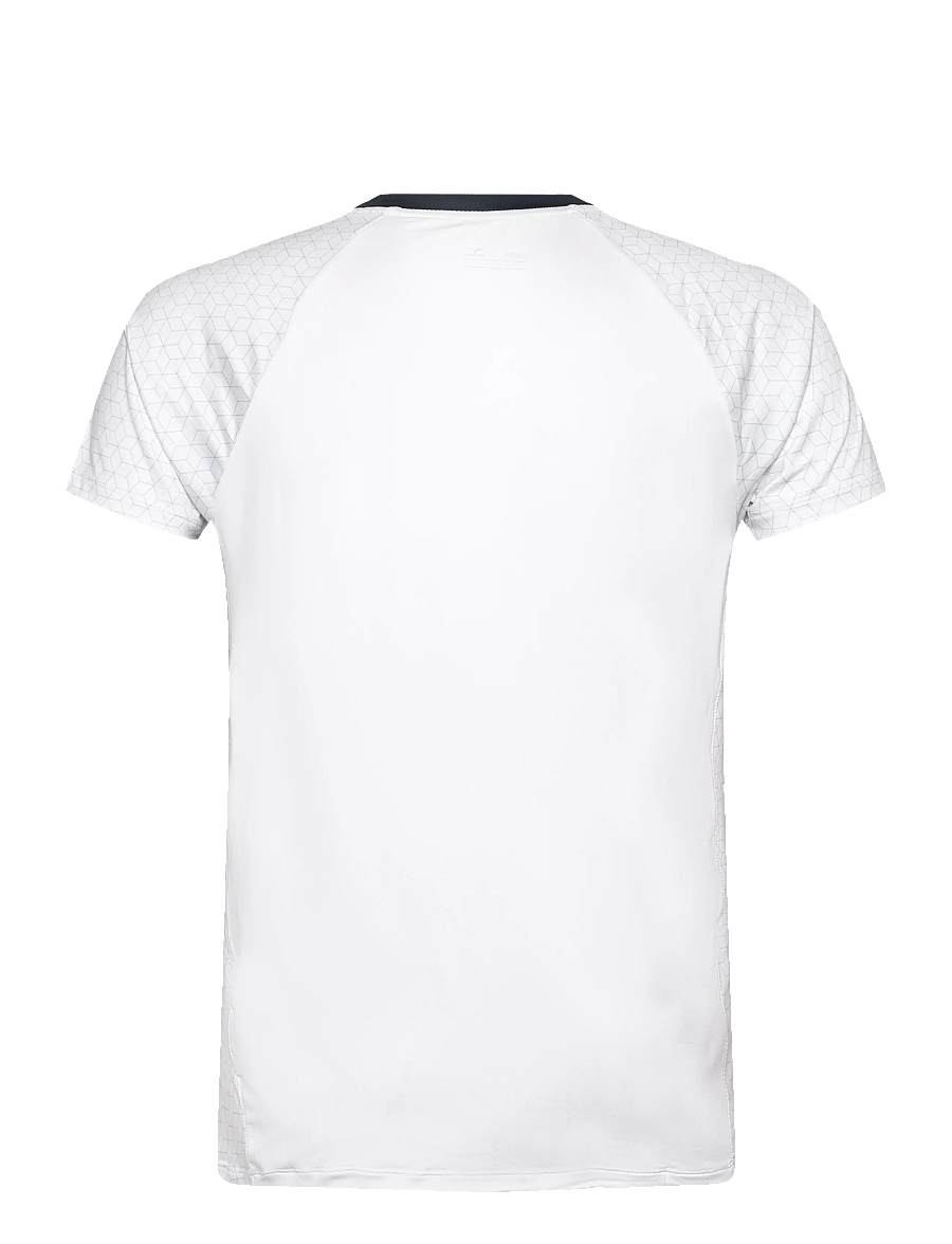 Mizuno - Premium High-Kyu Tee(M) - t-shirts - white/navy - 1