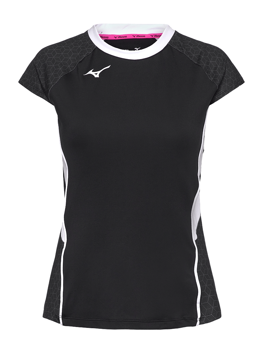Mizuno - Premium High-Kyu Tee(W) - topit & t-paidat - black/white - 0