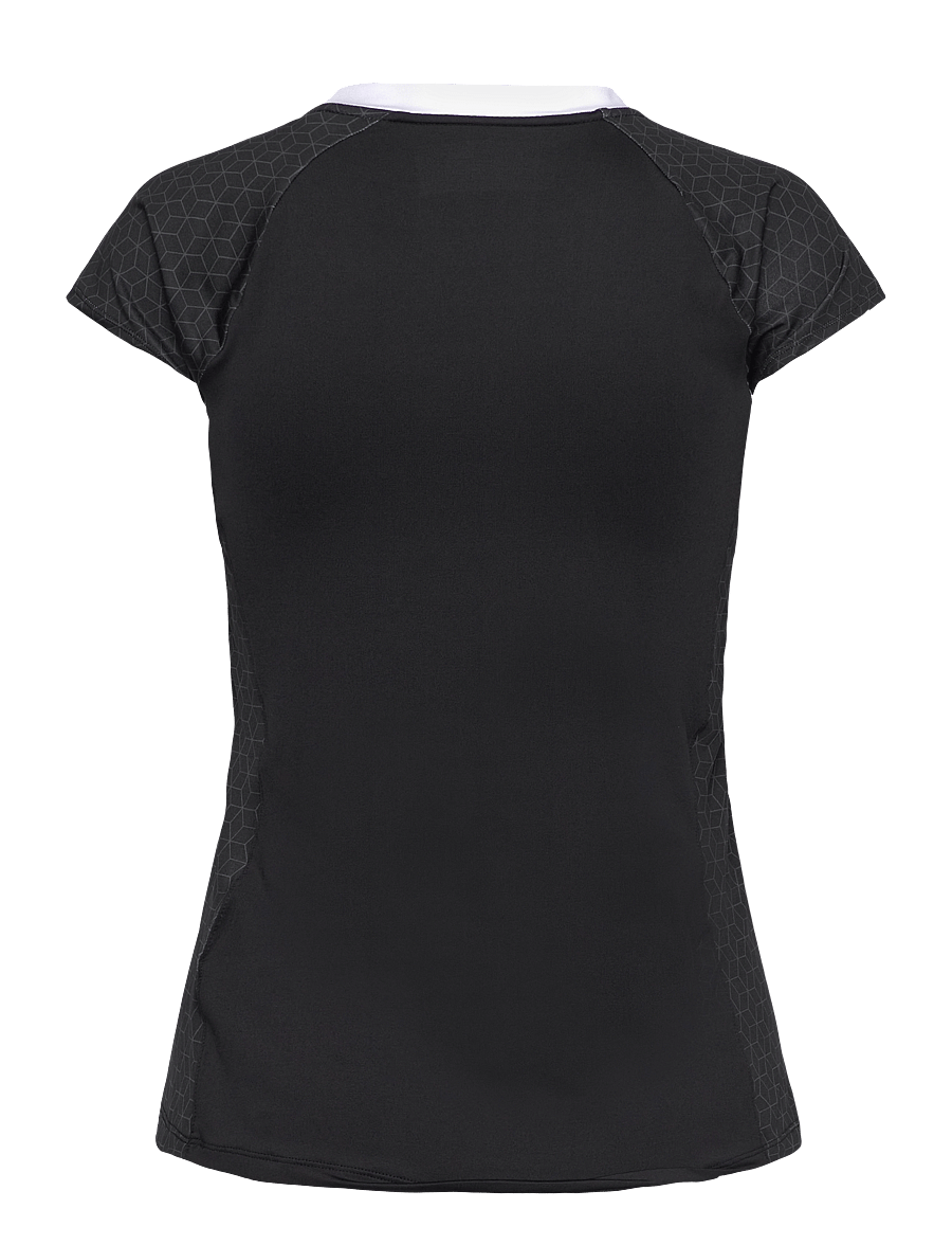 Mizuno - Premium High-Kyu Tee(W) - topit & t-paidat - black/white - 1
