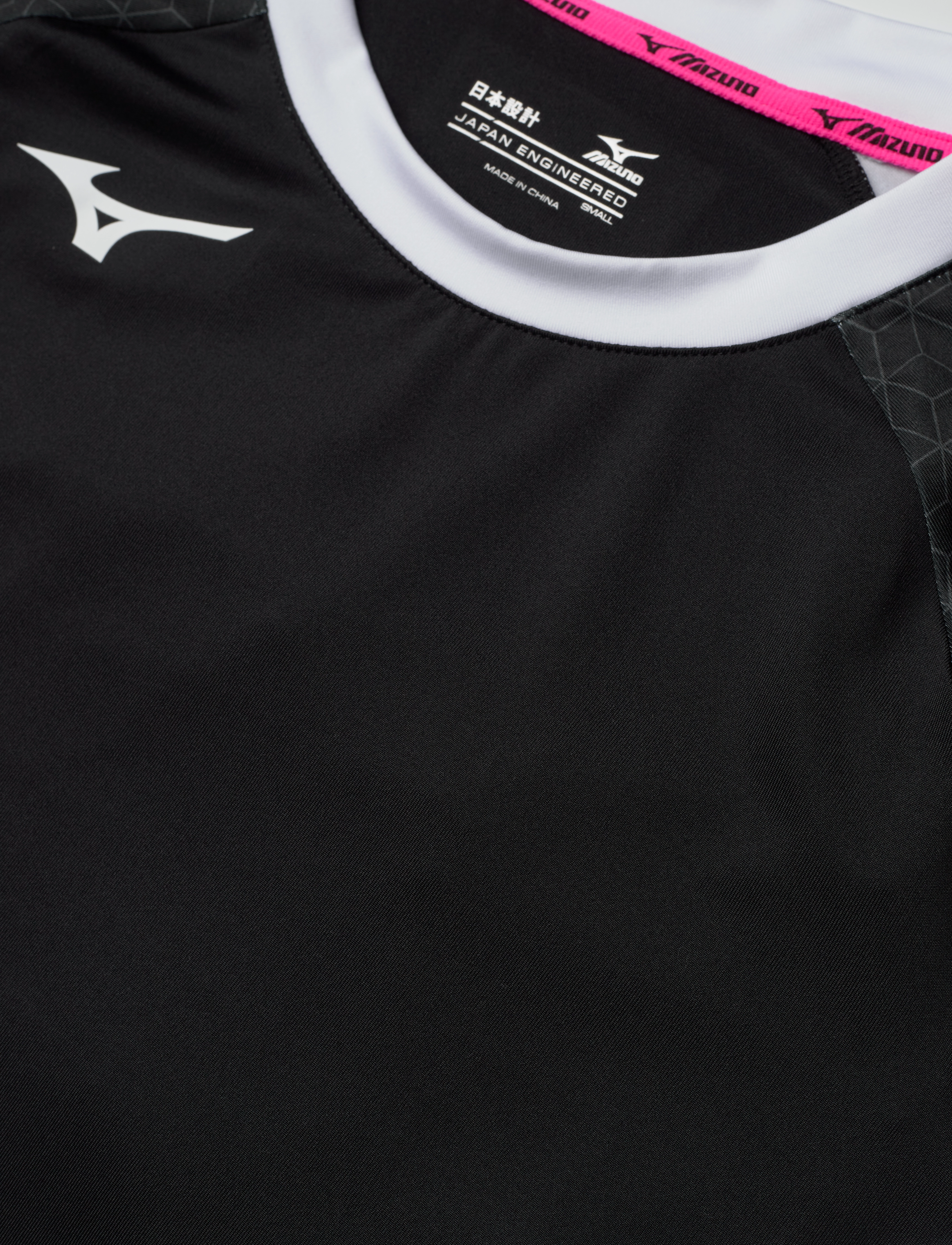 Mizuno - Premium High-Kyu Tee(W) - topit & t-paidat - black/white - 2