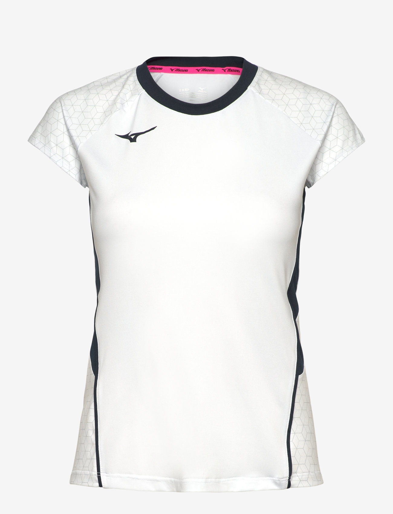 Mizuno - Premium High-Kyu Tee(W) - toppar & t-shirts - white/navy - 0