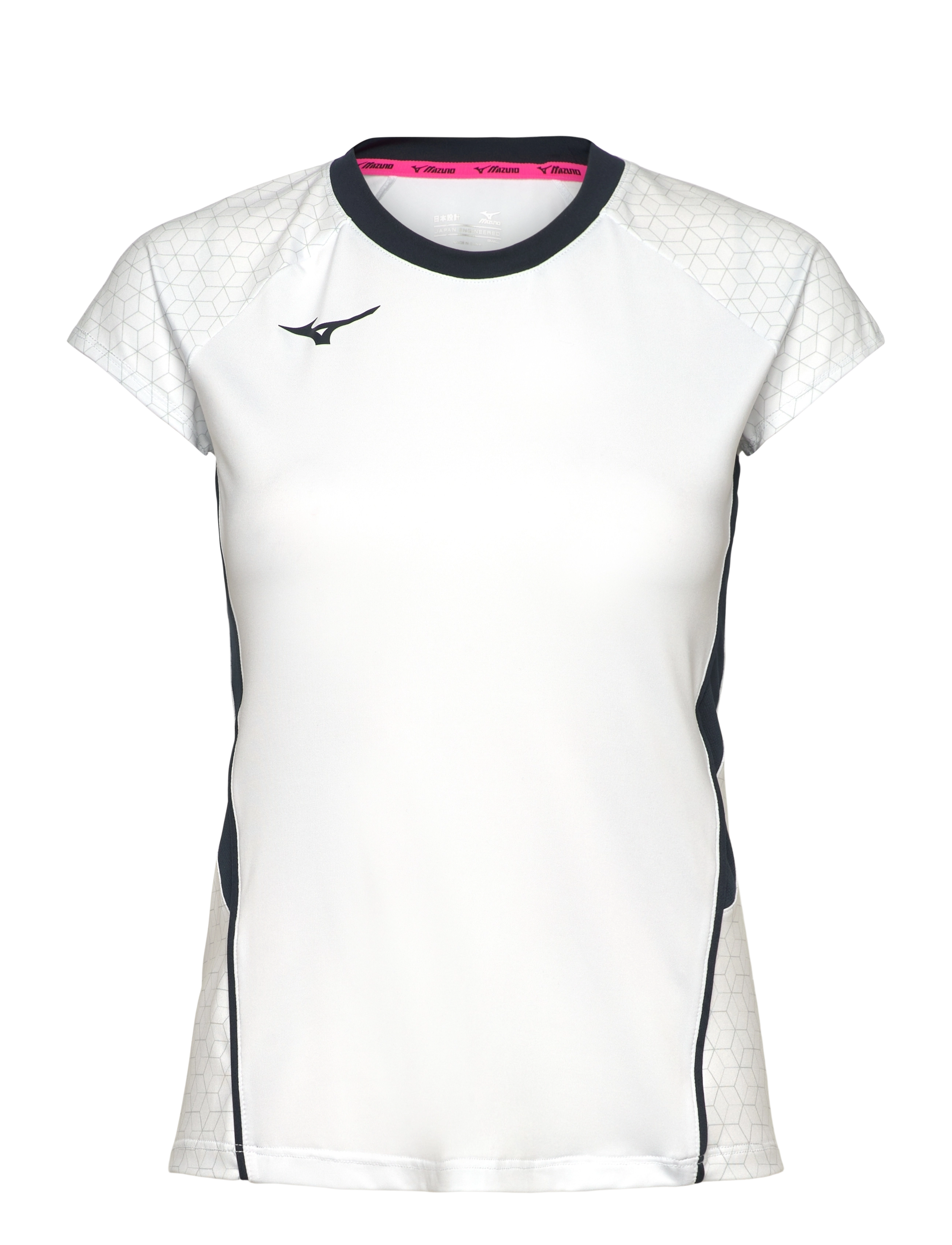 Mizuno - Premium High-Kyu Tee(W) - toppar & t-shirts - white/navy - 0