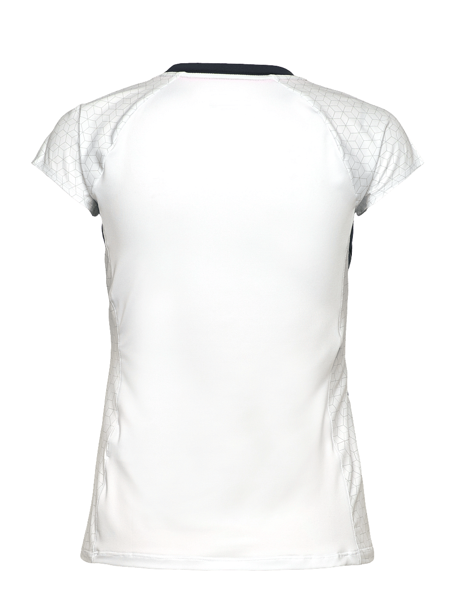 Mizuno - Premium High-Kyu Tee(W) - toppar & t-shirts - white/navy - 1