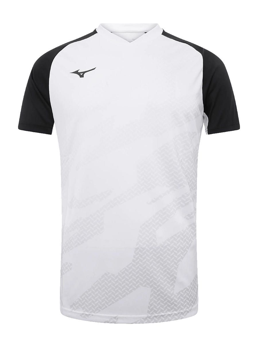 Mizuno - Game Shirt Meisaigara - marškinėliai - white/black - 0