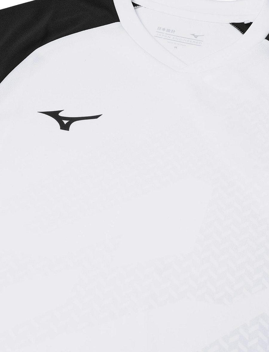 Mizuno - Game Shirt Meisaigara - marškinėliai - white/black - 2
