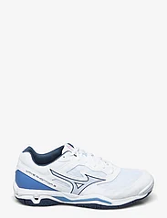 Mizuno - WAVE PHANTOM 3(U) - buty do sportów halowych - white/dark denim/blue jasper - 1