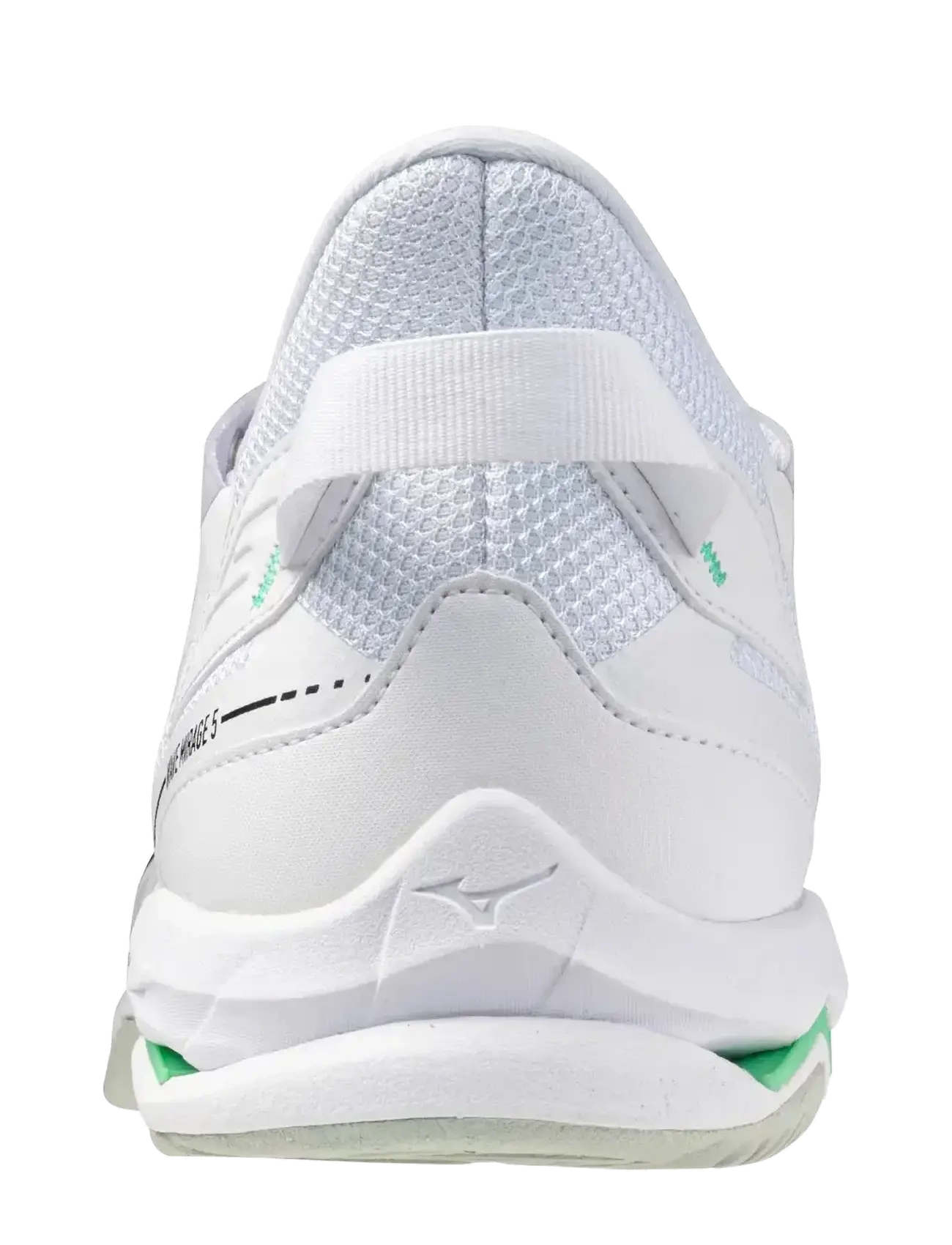 Mizuno - WAVE MIRAGE 5(U) - indoor sports shoes - white/black/frozen emerald - 2
