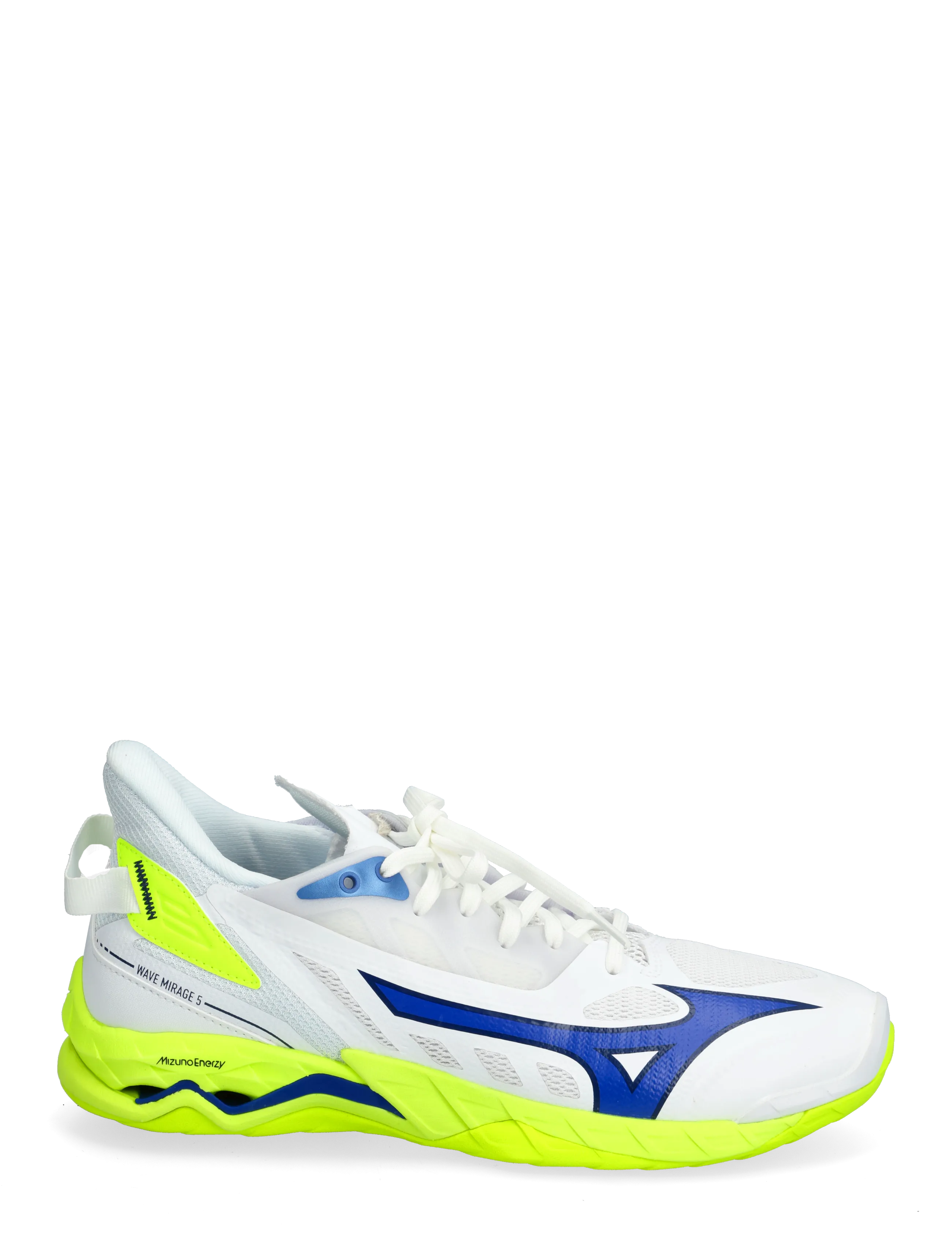 Mizuno - WAVE MIRAGE 5(U) - inomhusskor - white/lightning yellow/dazzling blue - 2