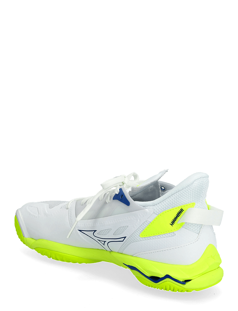 Mizuno - WAVE MIRAGE 5(U) - siseruumide spordijalatsid - white/lightning yellow/dazzling blue - 2