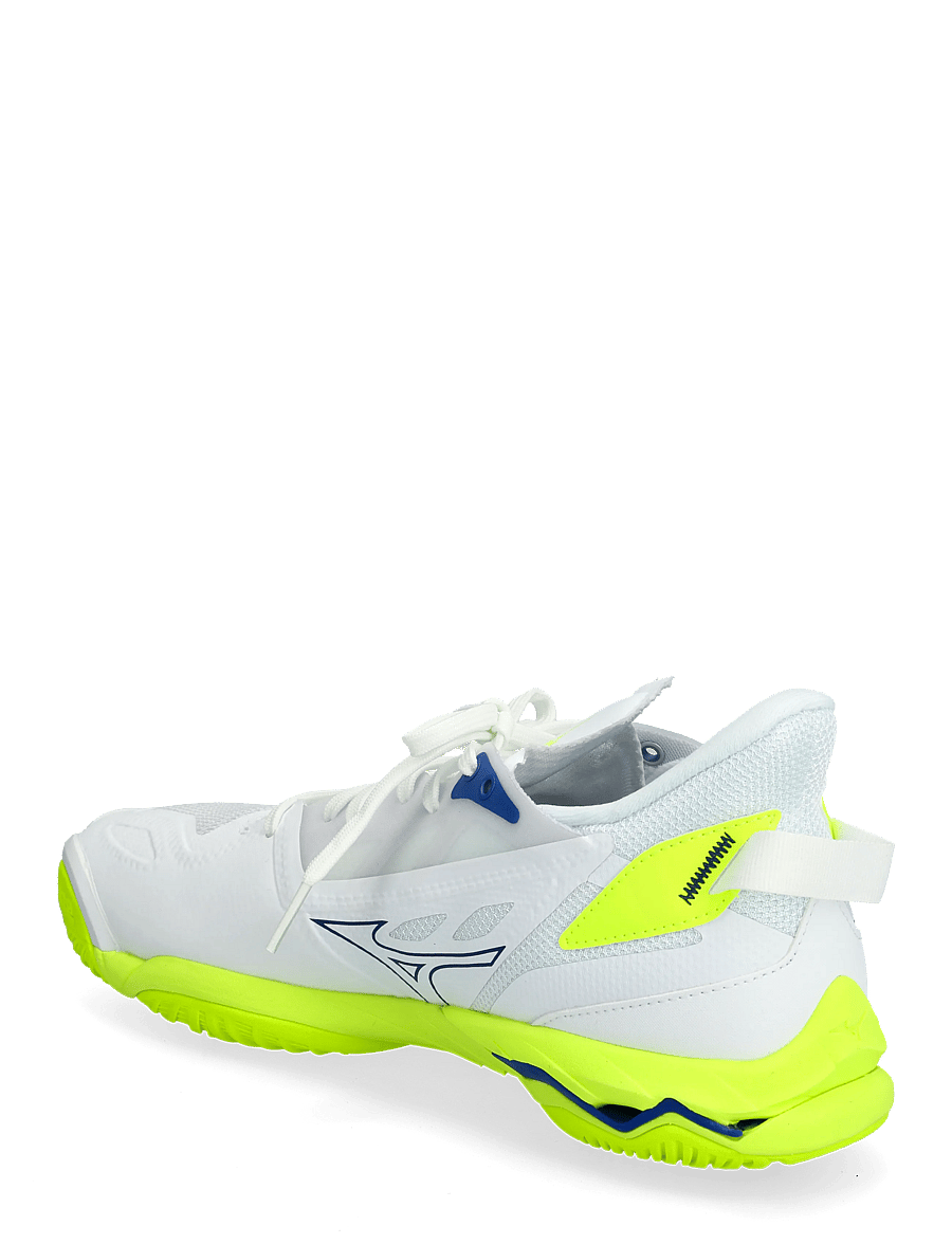 Mizuno - WAVE MIRAGE 5(U) - inomhusskor - white/lightning yellow/dazzling blue - 3