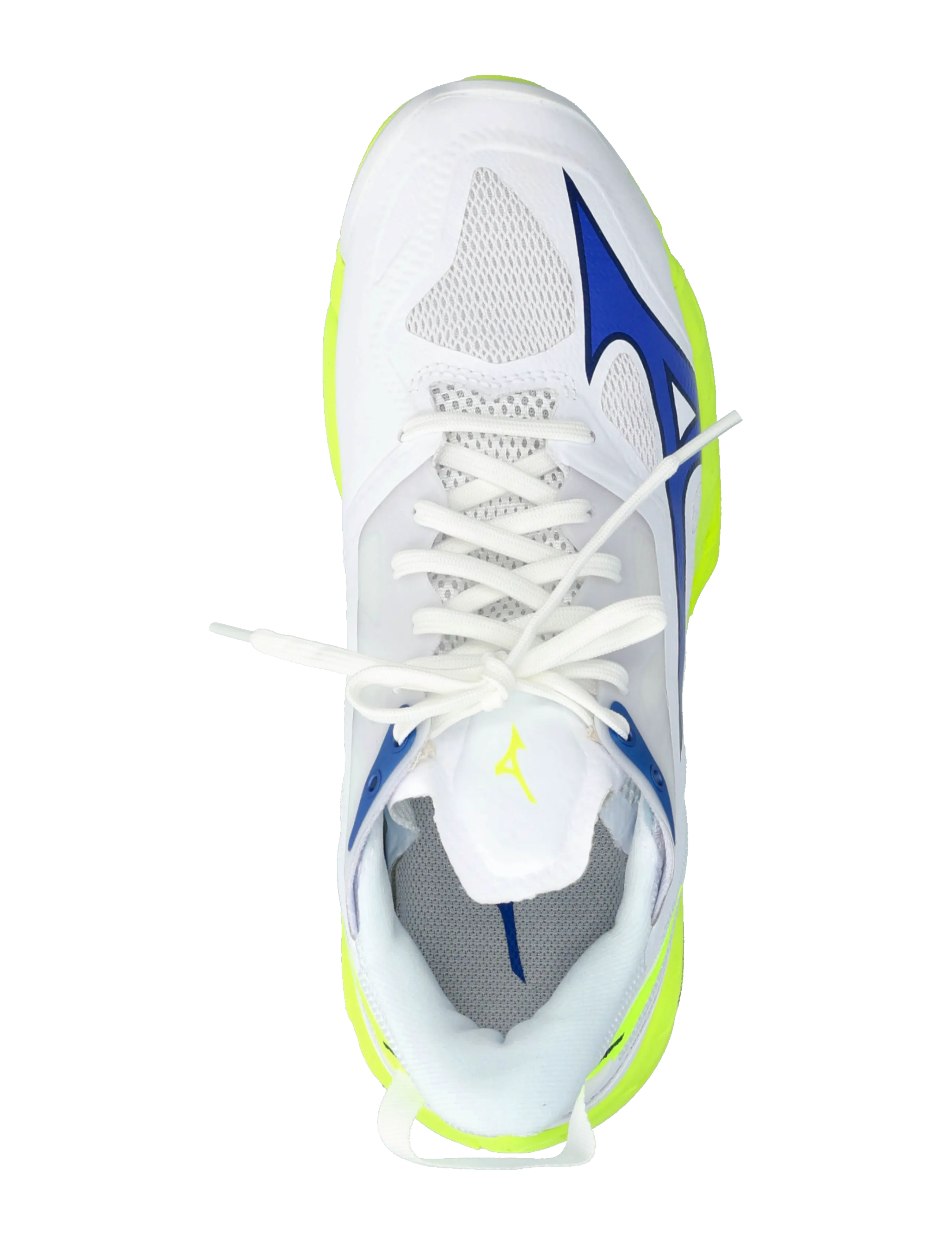 Mizuno - WAVE MIRAGE 5(U) - inomhusskor - white/lightning yellow/dazzling blue - 4