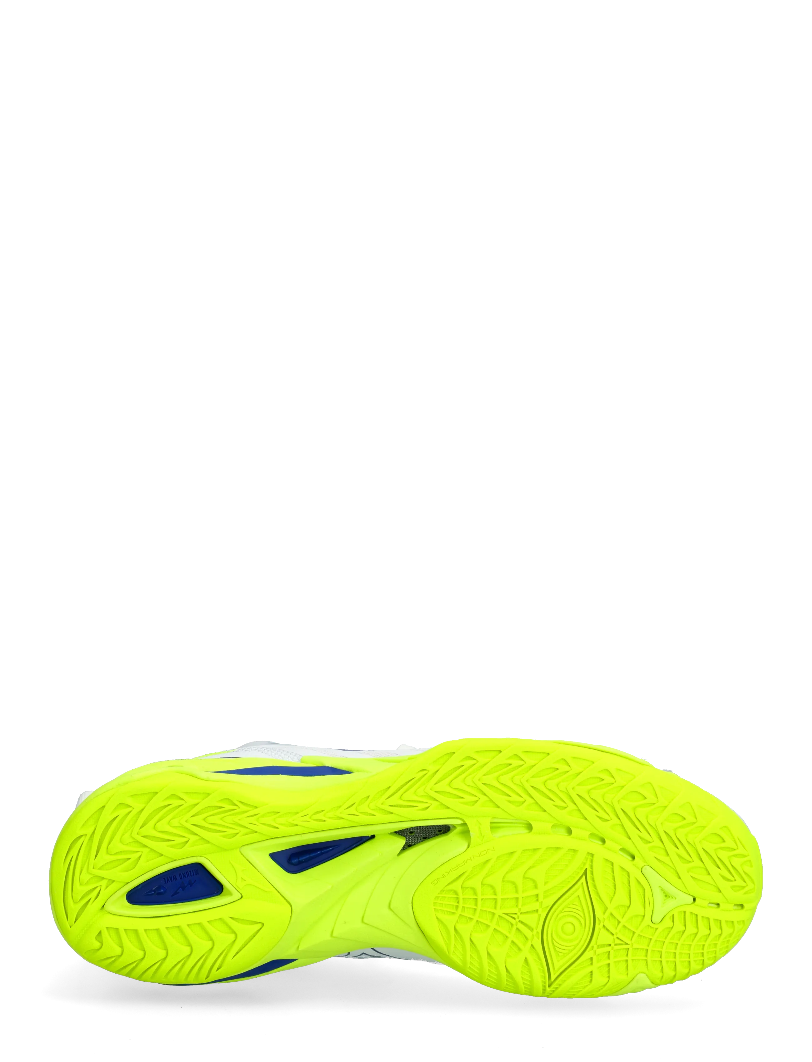 Mizuno - WAVE MIRAGE 5(U) - sisäpelikengät - white/lightning yellow/dazzling blue - 5