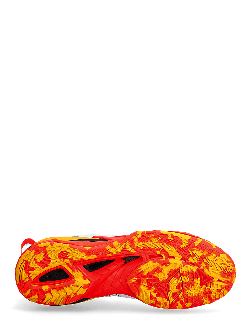 Mizuno - WAVE MIRAGE 5(U) - siseruumide spordijalatsid - white/fiery coral 2/citrus - 5