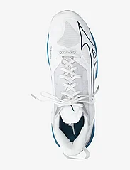 Mizuno - WAVE MIRAGE 5(U) - indoor sports shoes - white/moroccan blue/silver - 3