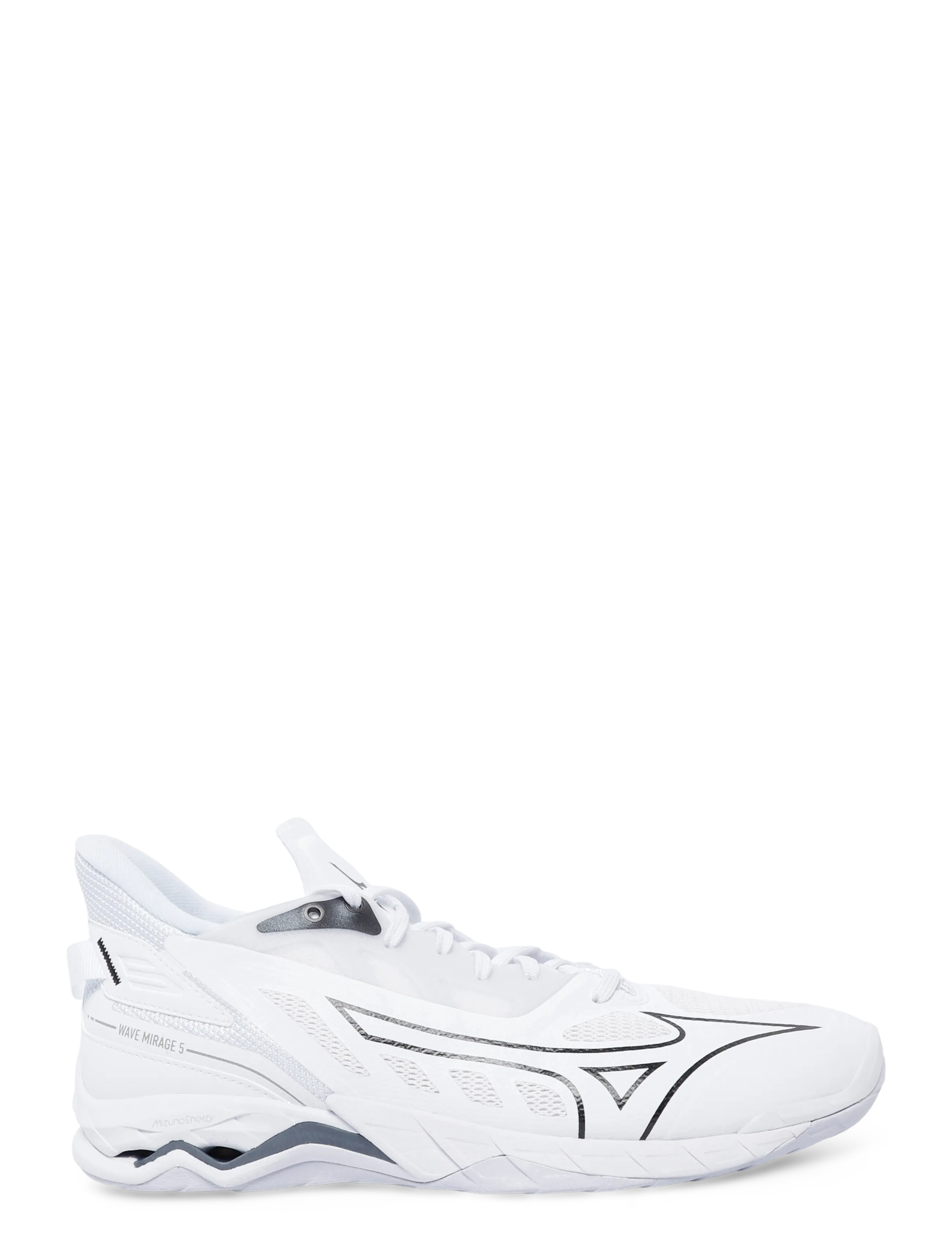Mizuno - WAVE MIRAGE 5(U) - siseruumide spordijalatsid - white/black - 2
