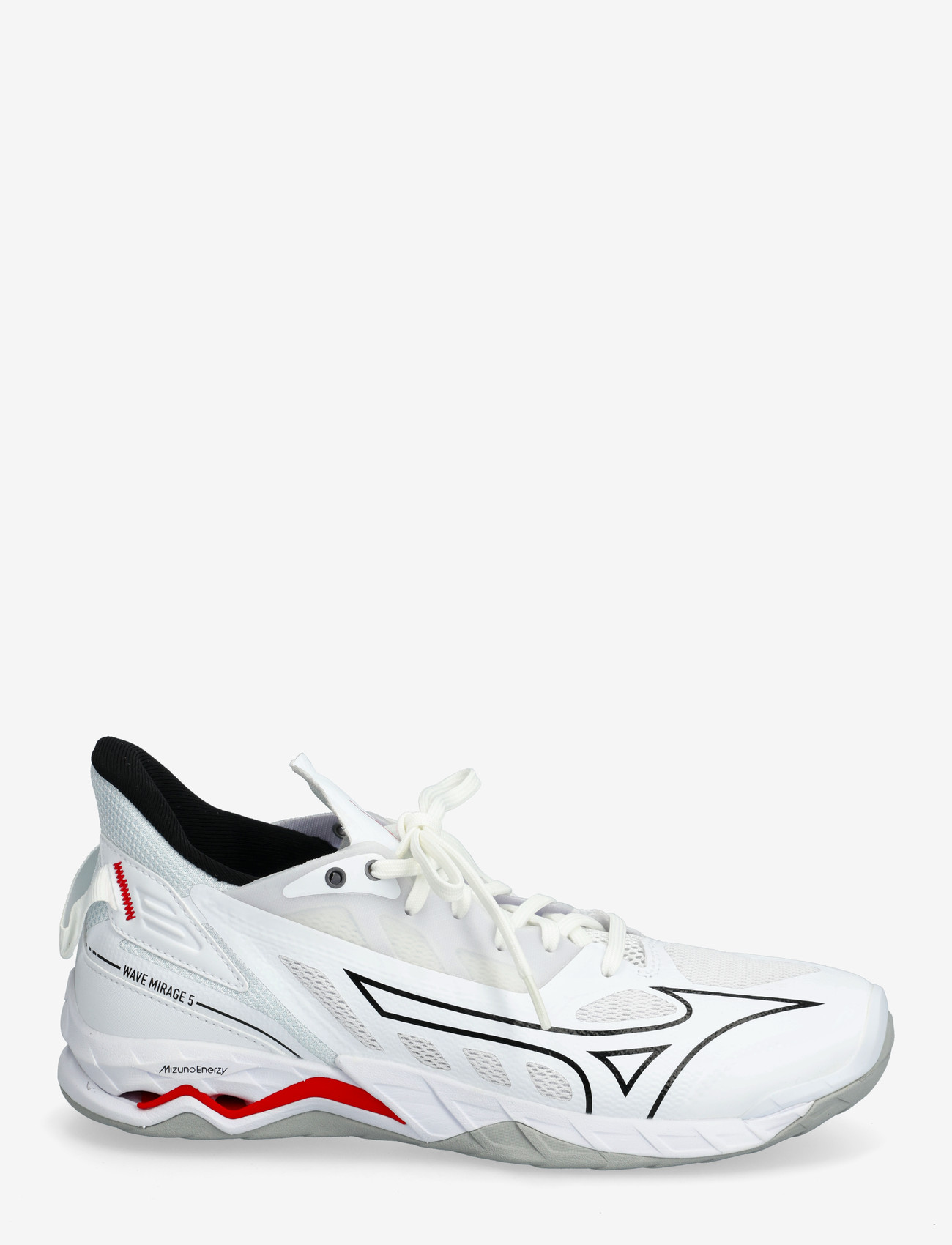 Mizuno - WAVE MIRAGE 5(U) - indoor-sportschuhe - white/black/fiery red - 1
