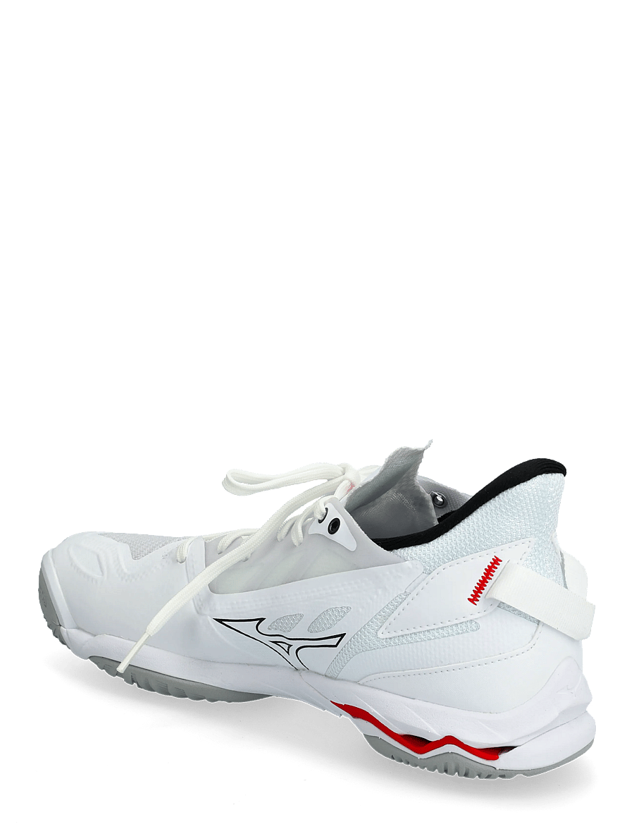 Mizuno - WAVE MIRAGE 5(U) - siseruumide spordijalatsid - white/black/fiery red - 3