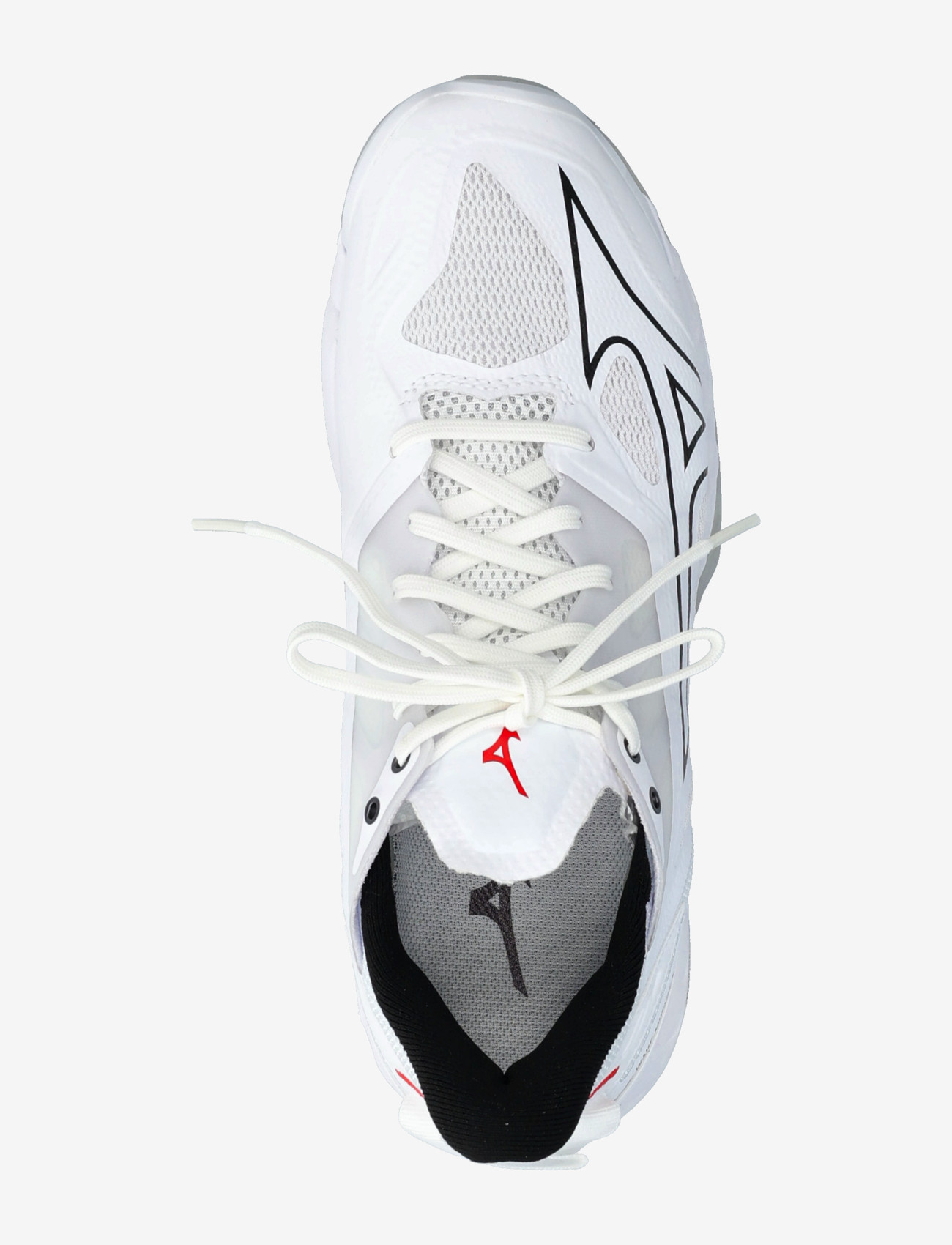 Mizuno - WAVE MIRAGE 5(U) - indoor-sportschuhe - white/black/fiery red - 3
