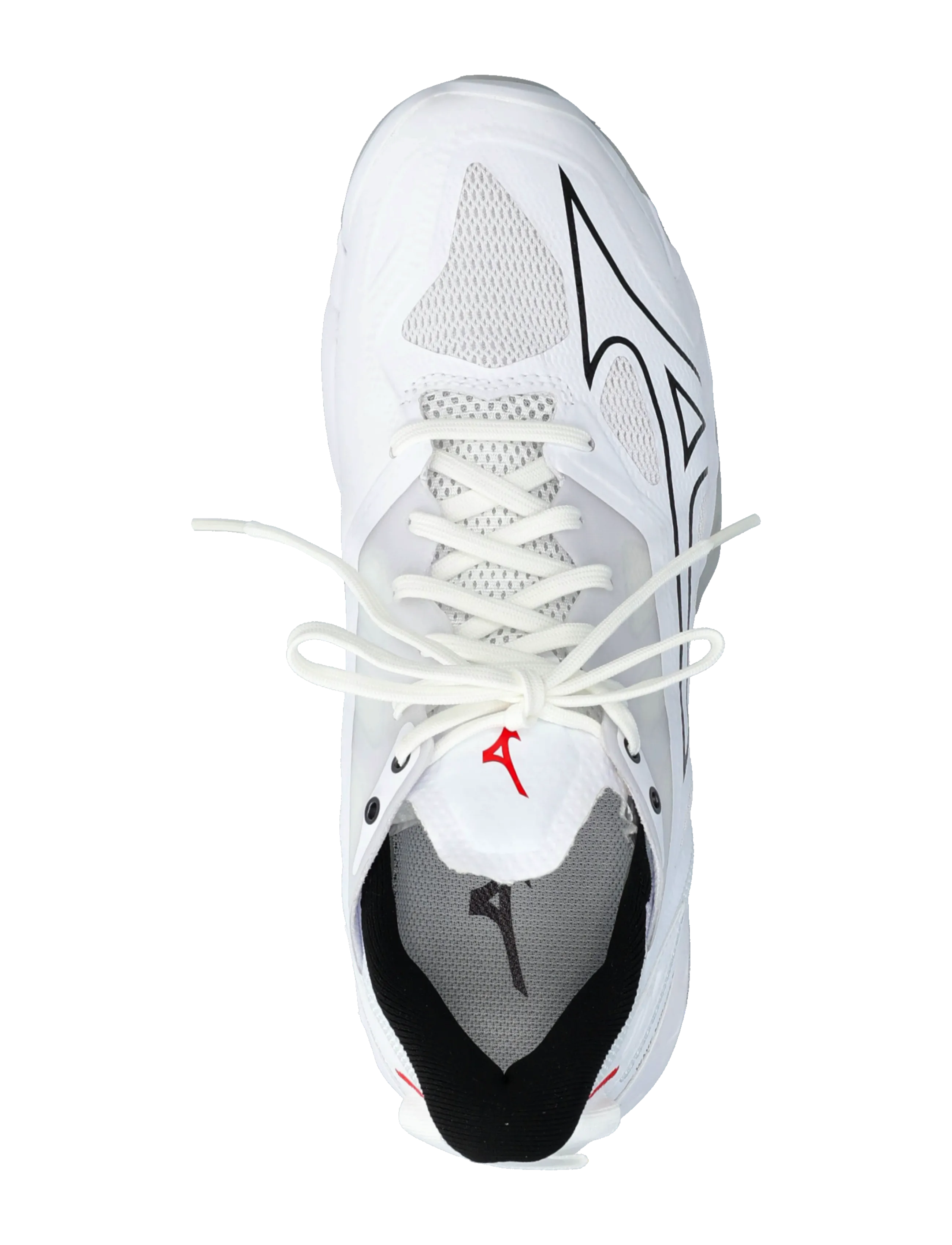 Mizuno - WAVE MIRAGE 5(U) - indoor-sportschuhe - white/black/fiery red - 4