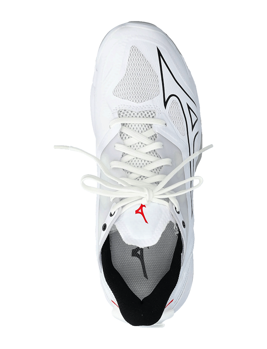 Mizuno - WAVE MIRAGE 5(U) - indoor-sportschuhe - white/black/fiery red - 4