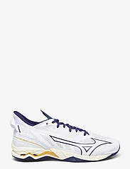 Mizuno - WAVE MIRAGE 5(U) - indoor sports shoes - white/bribbon/mp gold - 1