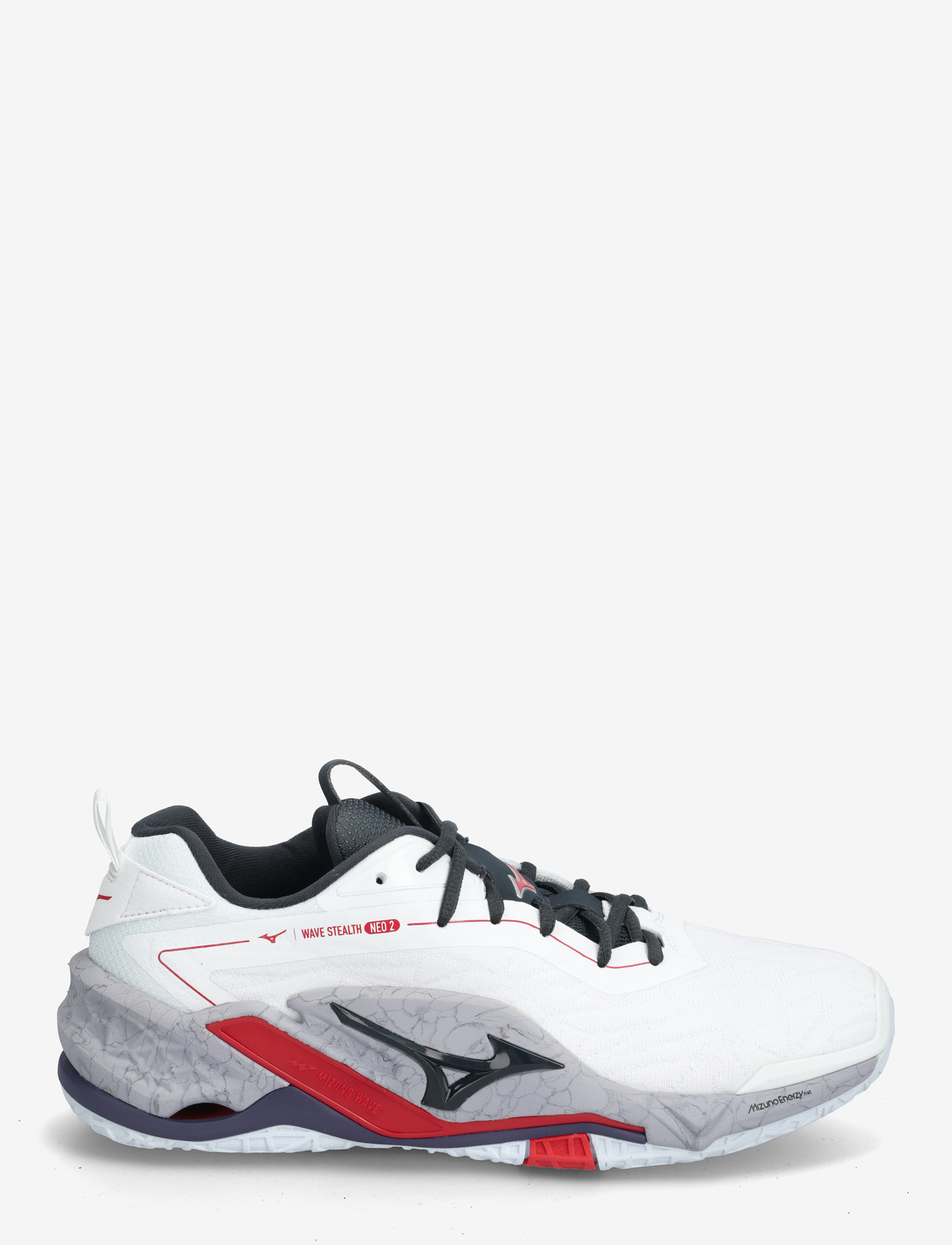 Mizuno - WAVE STEALTH NEO 2(U) - siseruumide spordijalatsid - white/salsa/black - 1