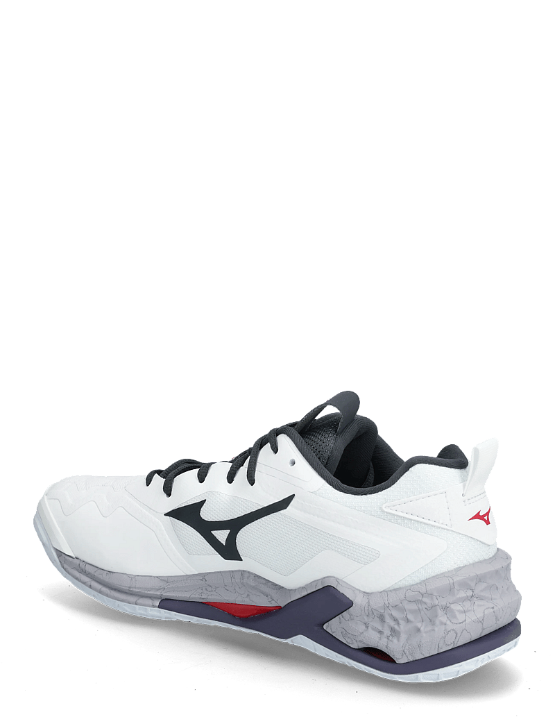 Mizuno - WAVE STEALTH NEO 2(U) - siseruumide spordijalatsid - white/salsa/black - 2