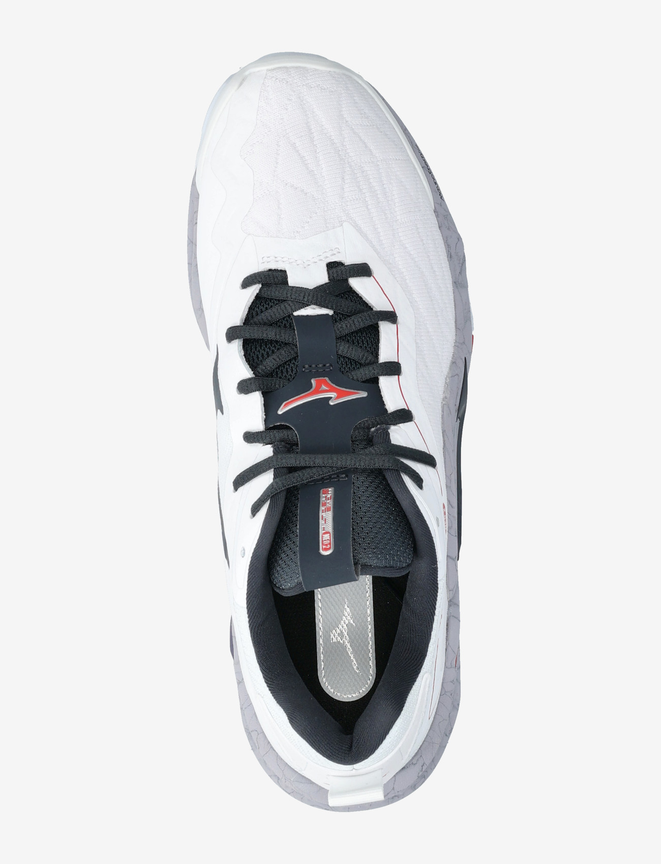 Mizuno - WAVE STEALTH NEO 2(U) - siseruumide spordijalatsid - white/salsa/black - 3