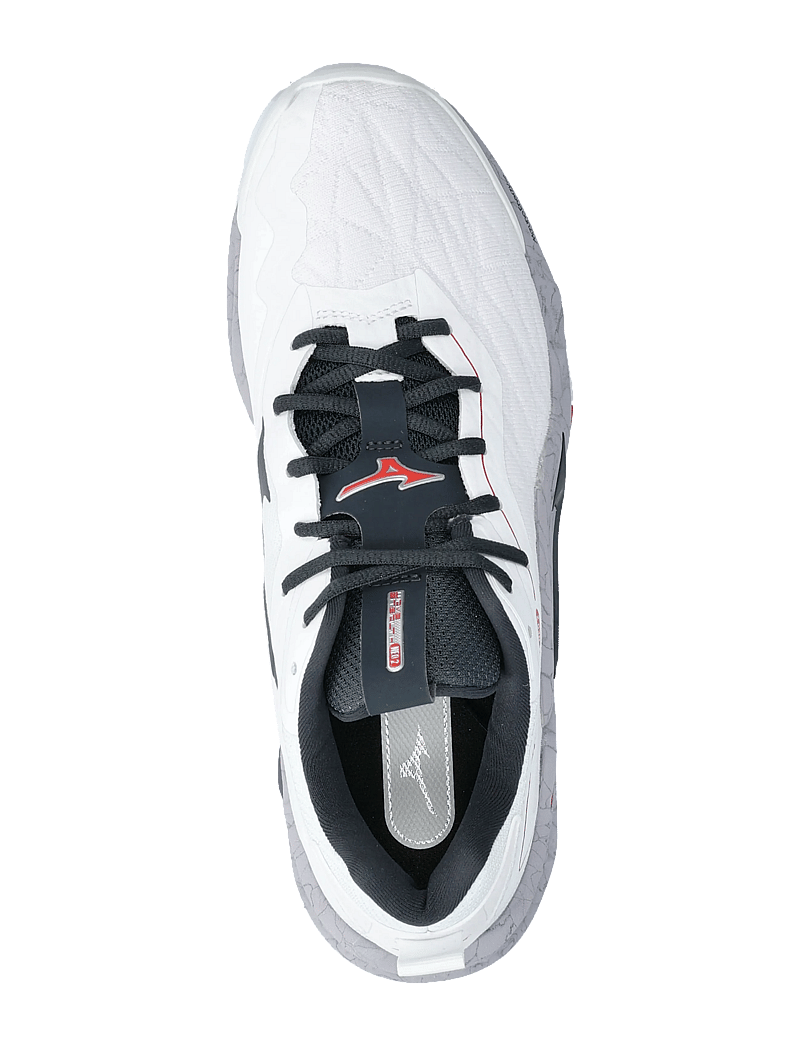 Mizuno - WAVE STEALTH NEO 2(U) - siseruumide spordijalatsid - white/salsa/black - 3