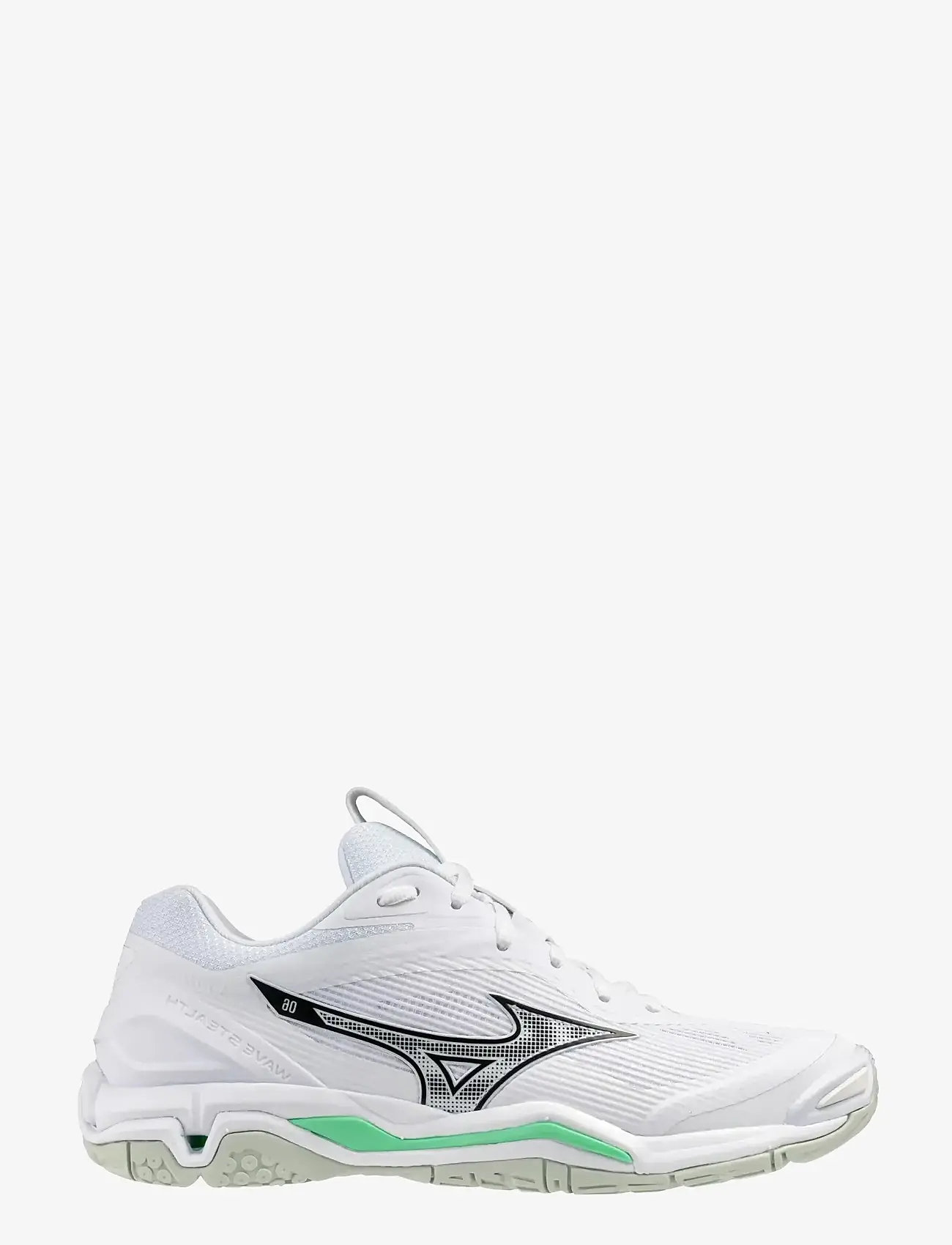 Mizuno - WAVE STEALTH 6(U) - indendørs sportssko - white/black/frozen emerald - 0