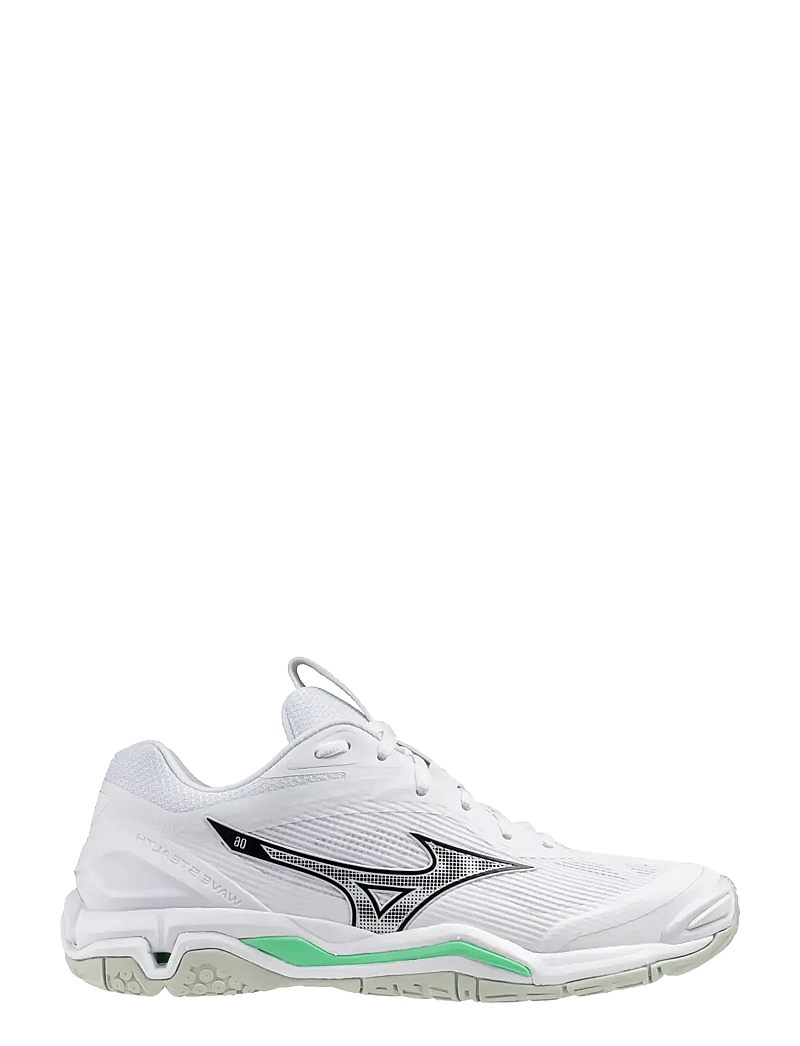Mizuno - WAVE STEALTH 6(U) - indendørs sportssko - white/black/frozen emerald - 0