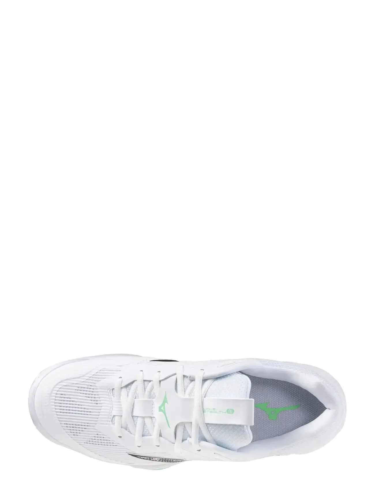 Mizuno - WAVE STEALTH 6(U) - white/black/frozen emerald - 1