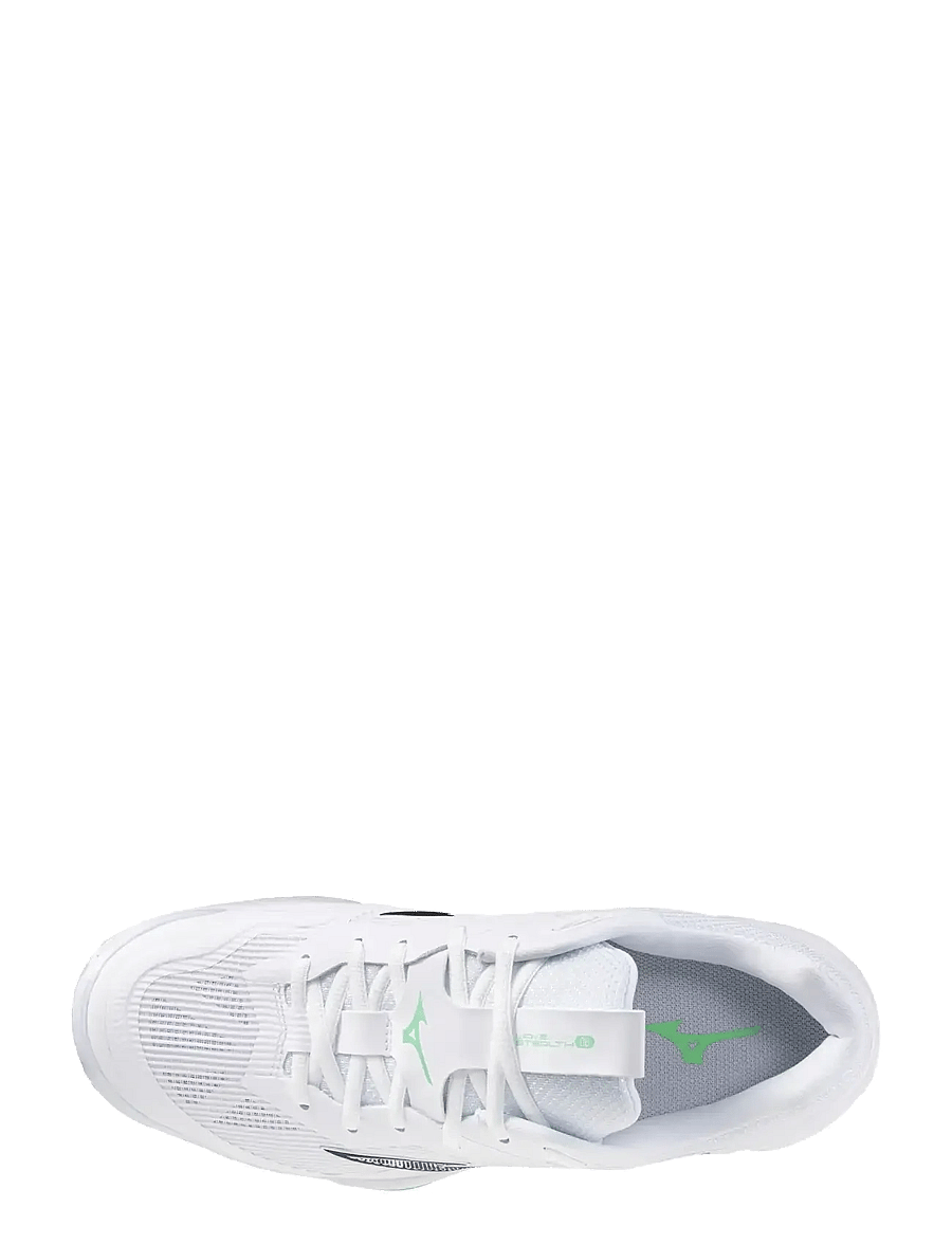 Mizuno - WAVE STEALTH 6(U) - indendørs sportssko - white/black/frozen emerald - 1