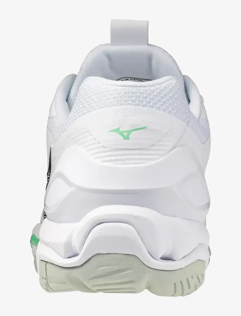 Mizuno - WAVE STEALTH 6(U) - indoor-sportschuhe - white/black/frozen emerald - 3