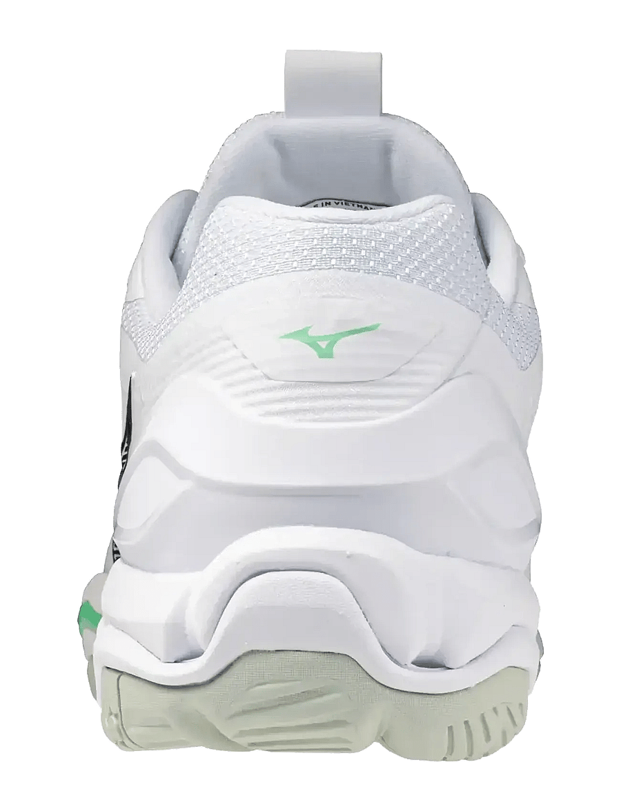Mizuno - WAVE STEALTH 6(U) - indendørs sportssko - white/black/frozen emerald - 3