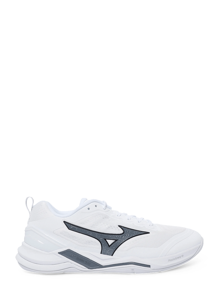 Mizuno - WAVE STEALTH ELITE(U) - inomhusskor - white/metallic gray - 2